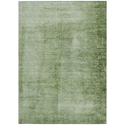 Tapis extérieur lavable abstrait vert artichaut 9 pi x 12 pi artichaut