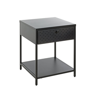 Claremont 40cm W Metal Bedside Table
