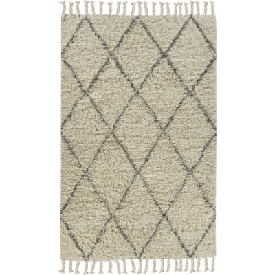 Tapis ivoire / gris Calsbeck