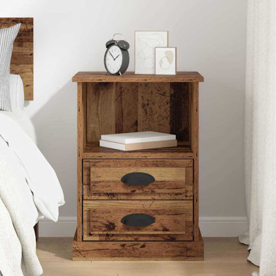 43cm W Manufactured Wood Bedside Table