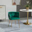 Fauteuil demi-tonneau en velours l 21,86 po Greylan-83397693