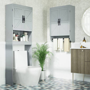 LUND Solid Wood Freestanding Bathroom Storage Furniture Set