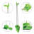 Adjustable Broom And Dustpan Set with Replaceable Head