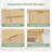 27.6 Inch Wood Grain 2-Drawer Lattice Oties With Shelf