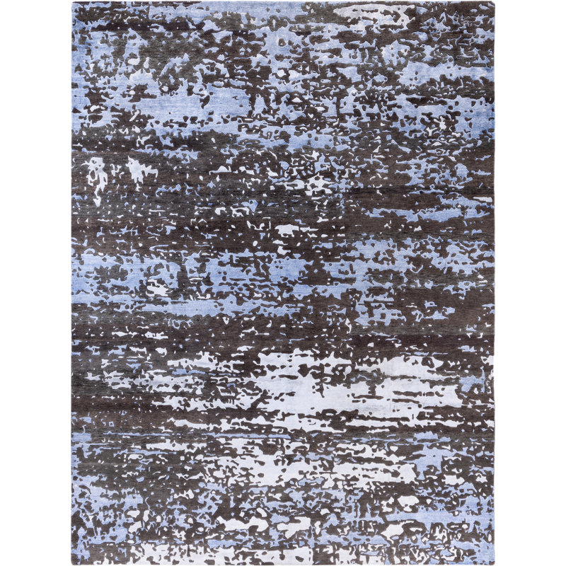 Overdyed One-of-a-Kind Rectangle 9'2" X 12'2" Hand Knotted Area Rug