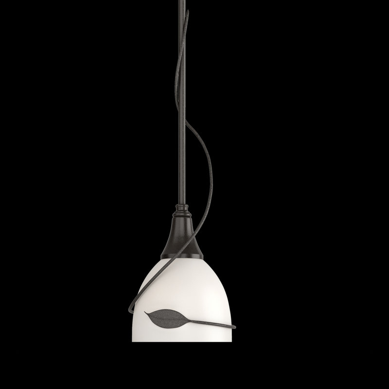 Leaf 1 - Light Single Bell Pendant, Oil Rubbed Bronze