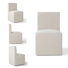 Chaises d'appoint de salle à manger avec sièges rembourrés Modern Linen