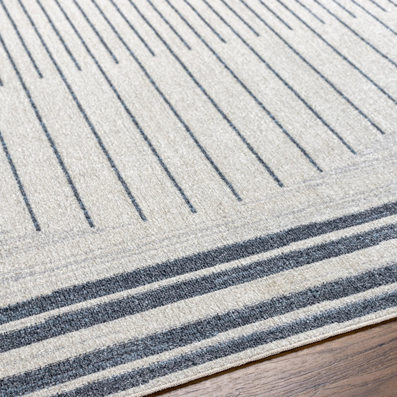 Feza Machine Washable Modern Boho Beige Area Rug, Rectangle 200 x 275cm