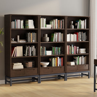 Bibliothèque Banting 30W (ensemble de 3) en noyer brun