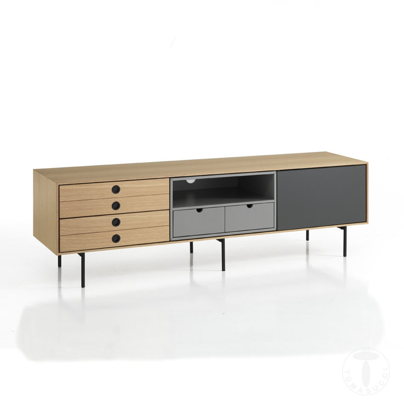 Hemion Unfinished TV Stand for TVs up to 60"