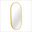 Élégant miroir ovale en métal pour les espaces modernes et contemporains-283505599