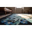 Petit tapis chinois en laine Art Déco