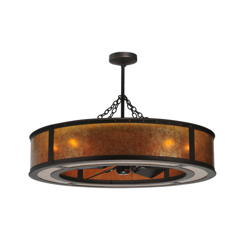 Rustic Lodge 8 - Light Drum Chandelier
