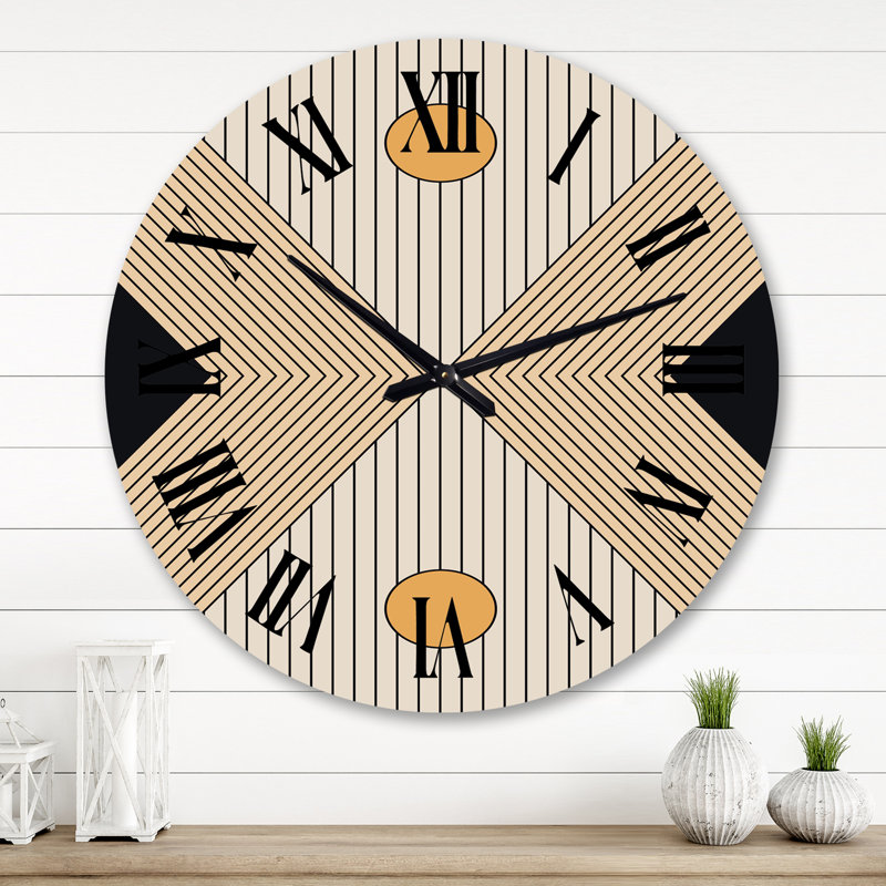 Horloge murale Sun Monochrone Landscape III, Grand