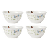 Butterfly Meadow Vines Rice Bowl, Set Of 4
