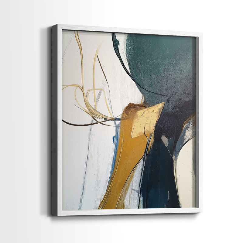 "ABSTRACT Series DC XXXVII" par J Paul, Blanc / Blanc, H 11 po x l 9 po