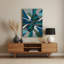 Art abstrait en métal vert, formes abstraites 25-484455021
