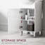 Base de meuble-lavabo simple 18 po seulement, base de meuble-lavabo autoportante ultrabrillante avec tablette réglable et portes à fermeture en douceur DTC, sans comptoir d'évier-131658020