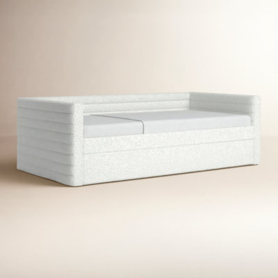 Alarion Boucle Upholstered Daybed with Trundle