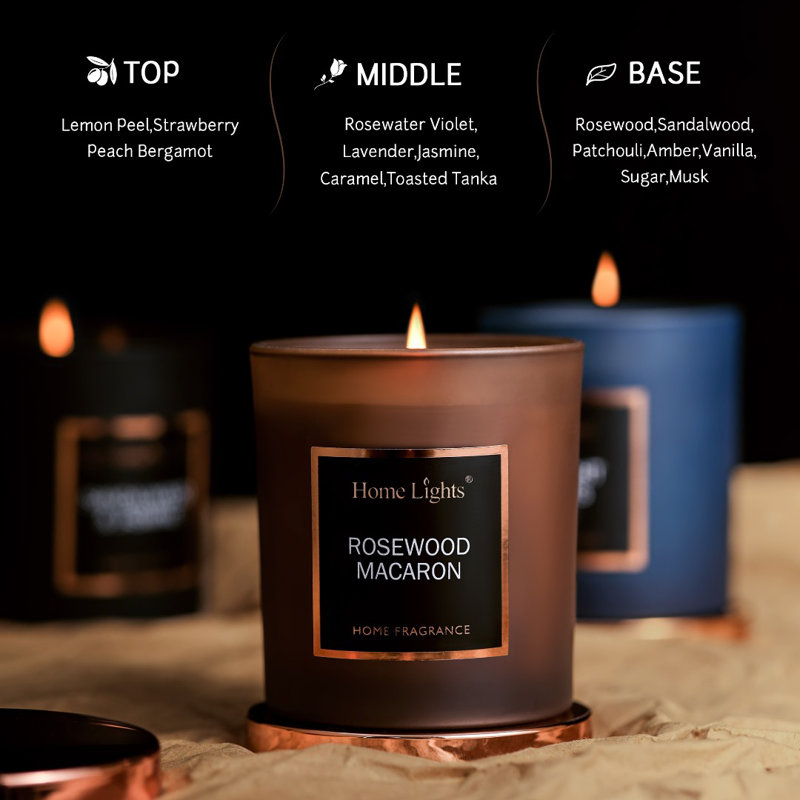 Rosewood Macaron Candle