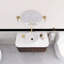 Meuble-lavabo flottant mural 36 po en noyer avec plateau en marbre artificiel blanc-1804651840