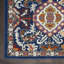 Tapis oriental ivoire / bleu / orange Verda-357459290