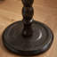Table de bout en bois massif en forme de haricot, table à boisson sur piédestal, grand support pour plante-118690962-118690961