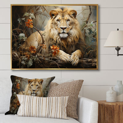 " Lion Collage Of Nature I "
