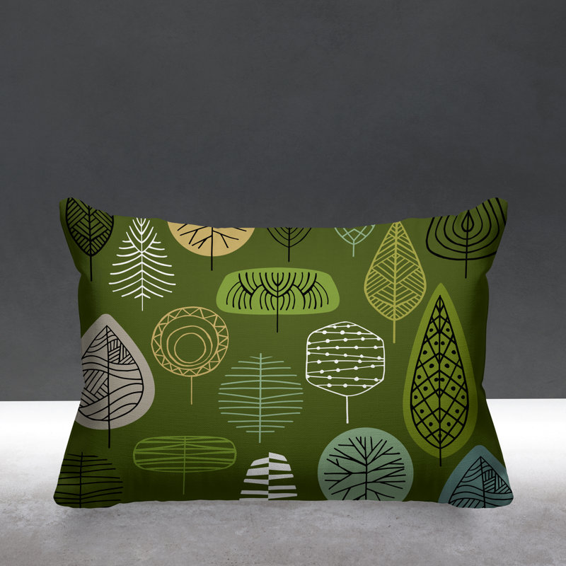 Coussin décoratif intérieur / extérieur Felicity, Vert