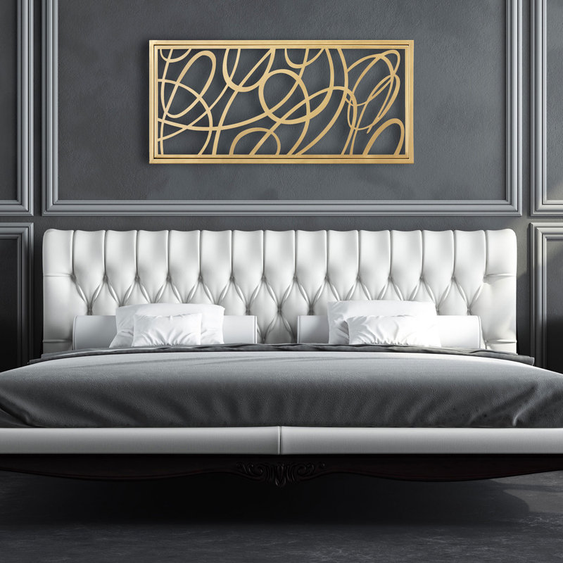 Glam Abstract Wall Decor on Metal