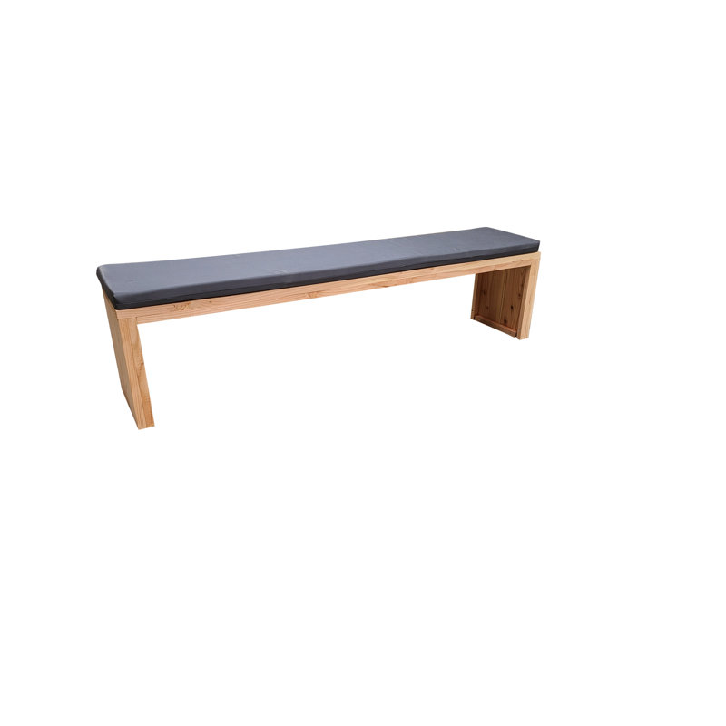 Pitcairn Manufactured Wood Wood Outdoor Bench, 43 cm H x 120 cm W x 38 cm D