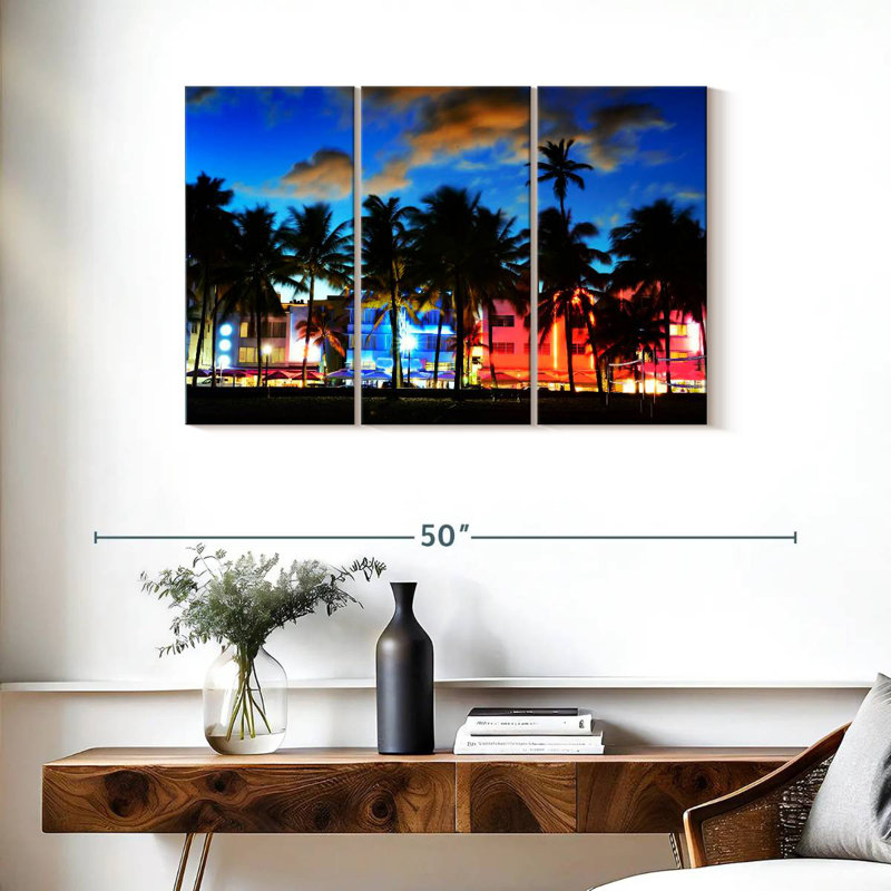 Sebbie Ocean Drive Florida, 24" H x 38" W