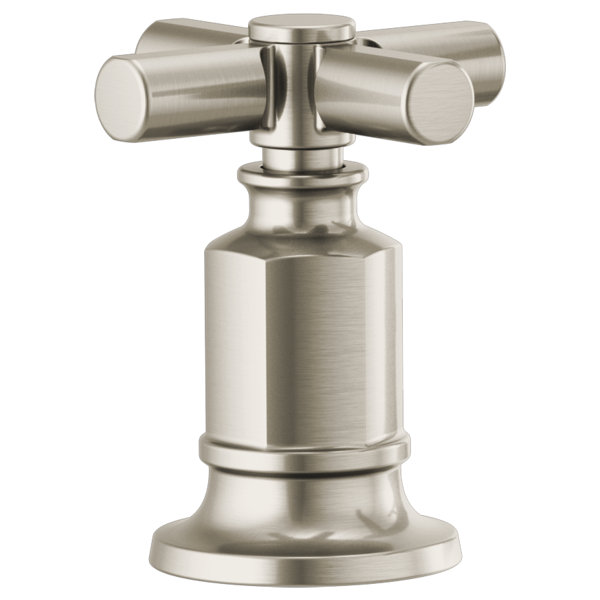 Invari® Roman Tub Faucet, Luxe Nickel, Cross
