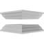 Ensemble de colonnes encastrées carrées classiques en PVC non capitonnés Craftsman Classic Crown Capital & Crown Base-36091973