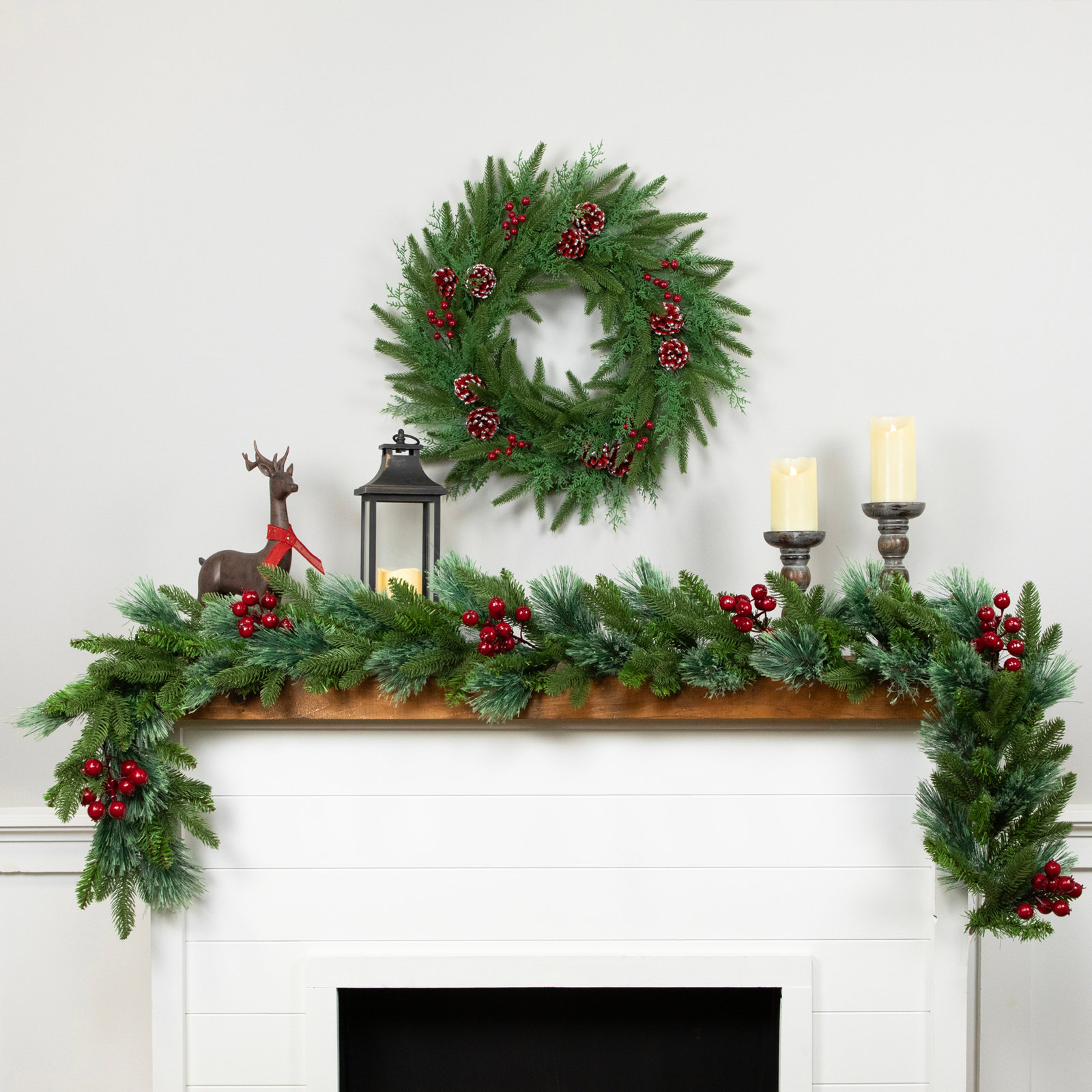 84" Berry Fir Christmas Garland
