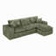 Canapé modulaire en forme de L de 107 po avec repose-pieds mobile Boneless Boneless-1708840679