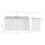 Meuble-lavabo sur pied simple 67 po avec plateau en marbre Cambridge-90865214-132365652
