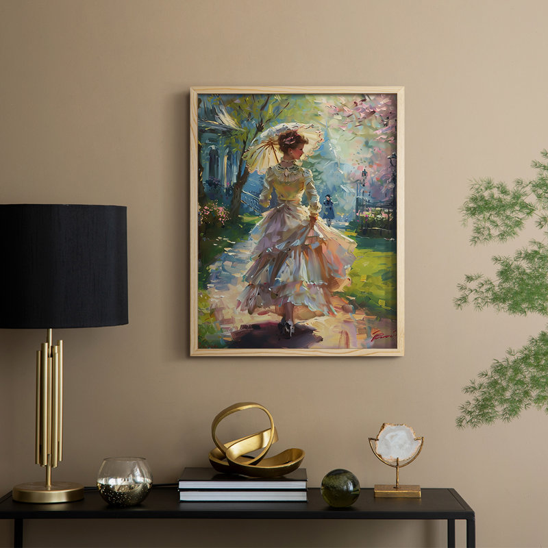 Reproduction encadrée WOMEN Series DCLII - bois massif, Naturel, H 30 po x l 24 po