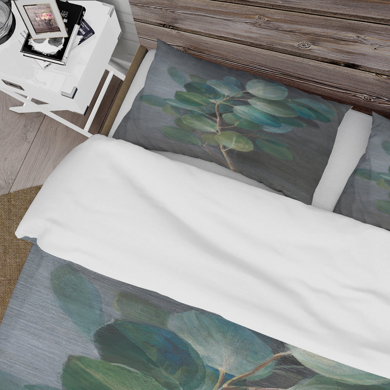Fresh feuilles I - Ensemble de housse de couette traditionnel - Microfibre de polyester