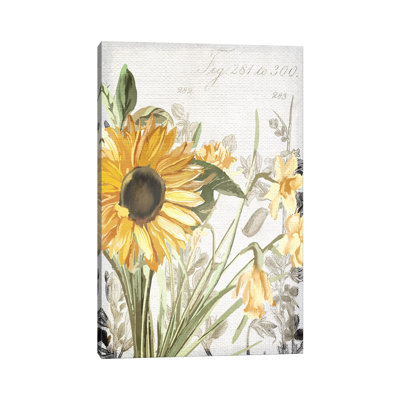 Wildflower Guide I by Kimberly Allen - Wrapped Canvas Painting