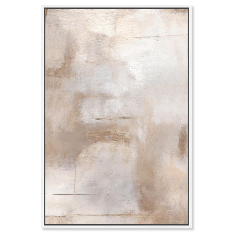 «Eroded Echoes I Boho Decor», reproduction d'art sur toile par Art Remedy, H 15 po x l 10 po, Cadre argenté