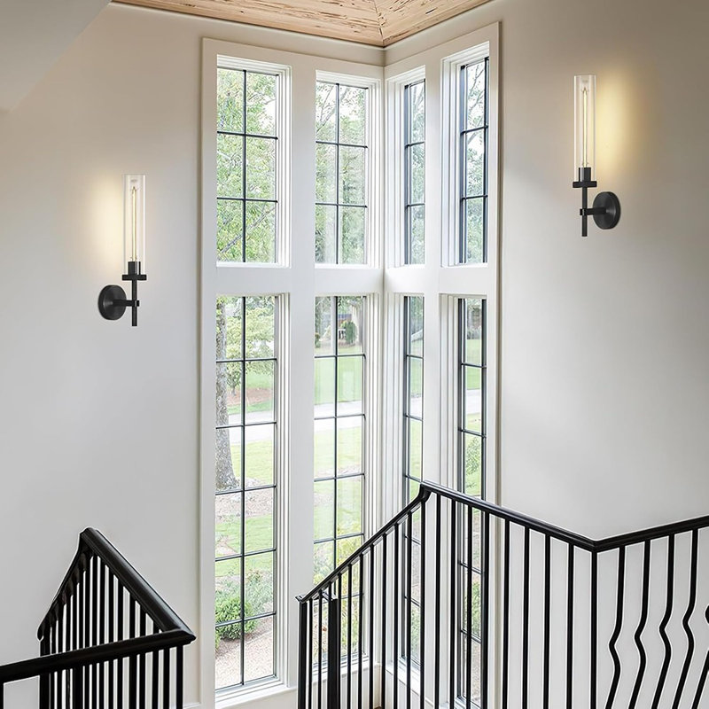 Black Wall Sconces Bathroom Vanity Light Fixtures, Glass ...