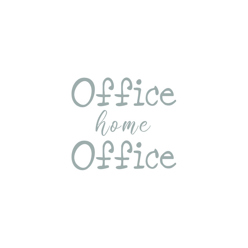 «Office Home Office» par Lauren Rader - impression sur toile tendue, L 12 po x H 16 po