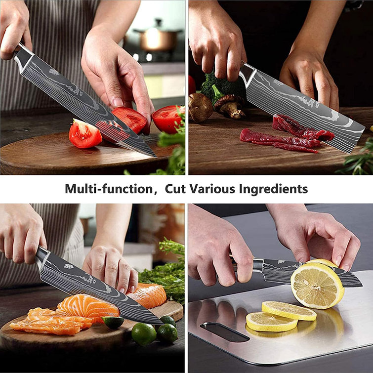 Wuyi 6 Piece Stainless Steel Assorted Knife Set