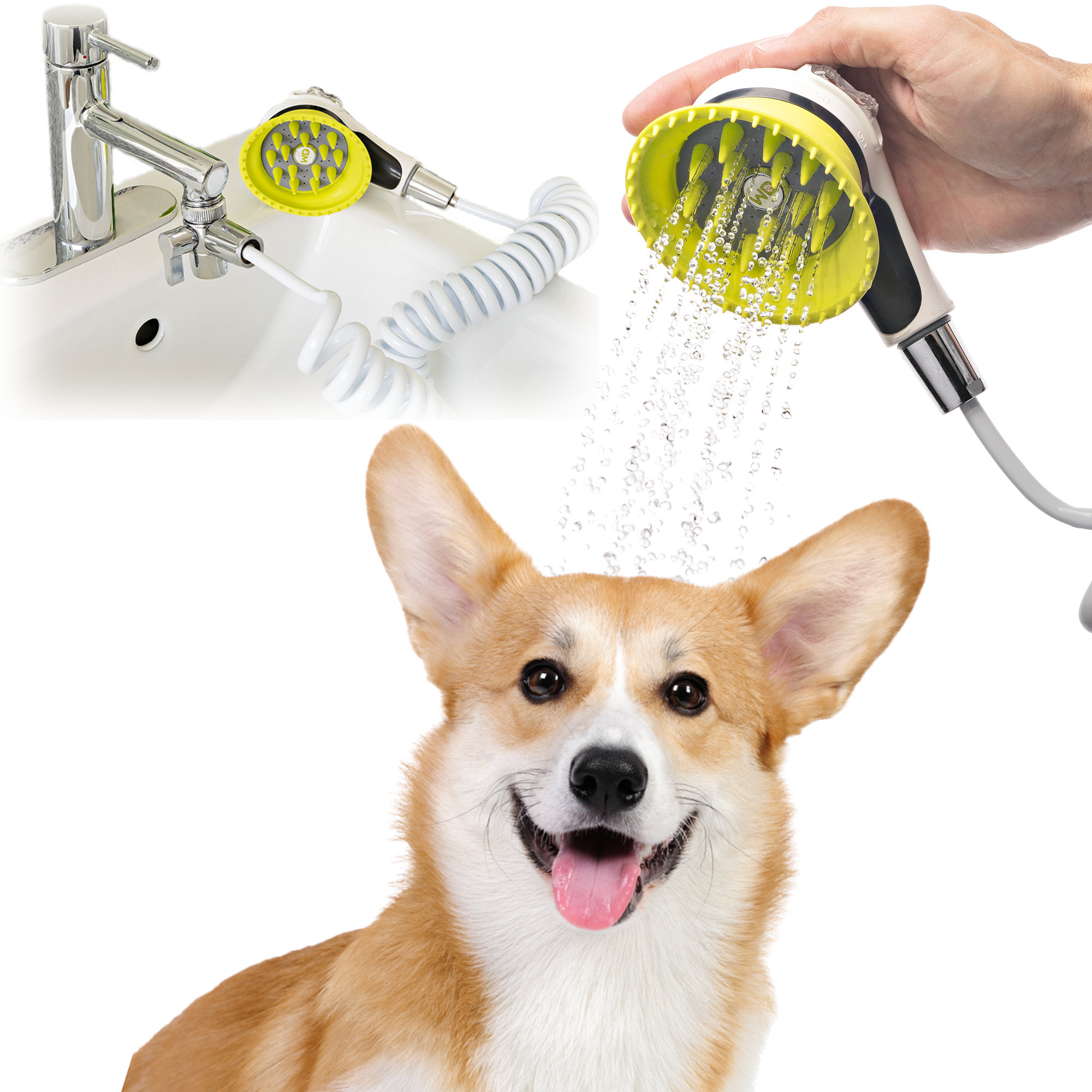 Dog Shower Attachment Pet Shower Sprayer for Pet Bathing and Dog