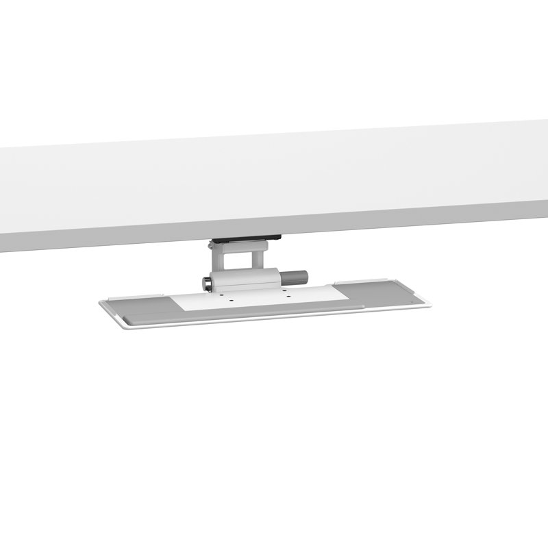 Float/Efloat Lite Table Keyboard Mechanism, Float Keyboard Platform, 19" Slim Support, White