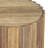 Rolf 16"W Solid Mango Wood Boho Contemporary Fluted Side Table-1685092159
