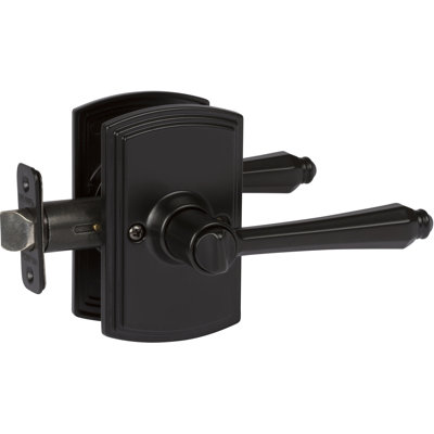 Italian Rectangle Privacy (Bed & Bath) Door Lever