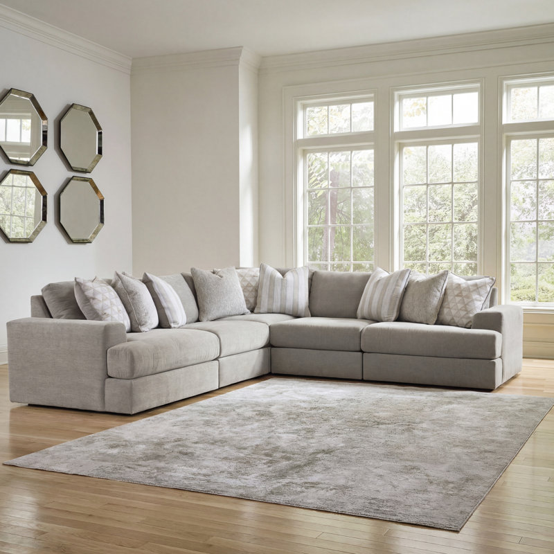 Tessler Upholstered L-Shaped Sectional Symmetrical