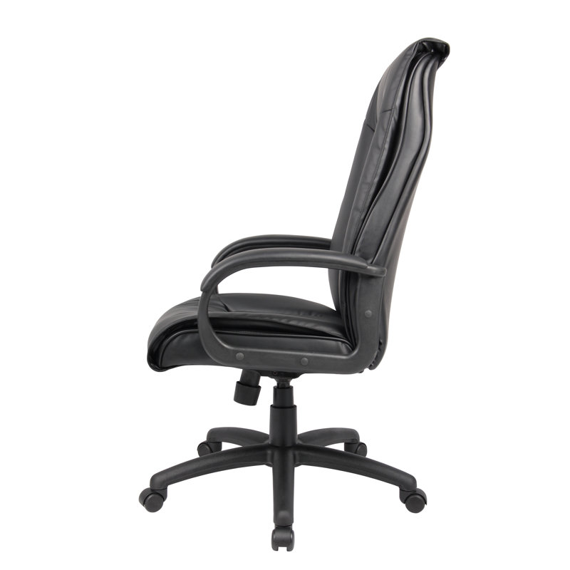 Black Leather High Back Ergonomic Executive Swivel Chair